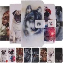 Флип-чехол для телефона для Apple iPhone 6, 6s, 7, 8 Plus, 5, 5S, SE, X, Xs, Max, Xr, модный кошелек с собакой, карман для карты, флип-чехол, Fundas DP26G