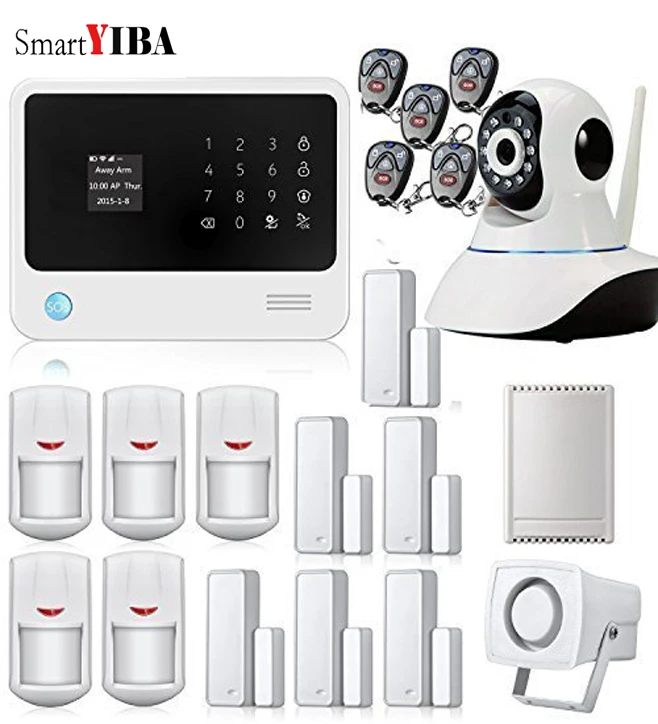 SmartYIBA GSM Home Protection GPRS font b Alarm b font System G90B Plus Support Relay WIFI