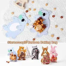 Подарочные мешки для печенья милые конфеты Упаковочные пакеты бумажные животные 10 шт./компл. Защита окружающей среды