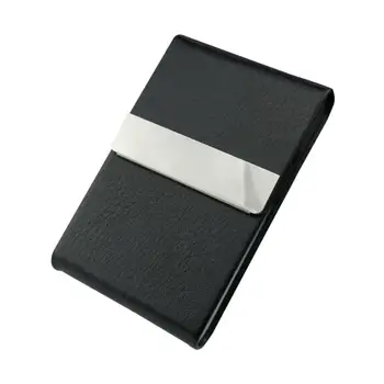 

Metal Card Holder Leather Stainless Steel Business Name Card Case Holder Travel Wallet Tarjetero Acero Inoxidable #815