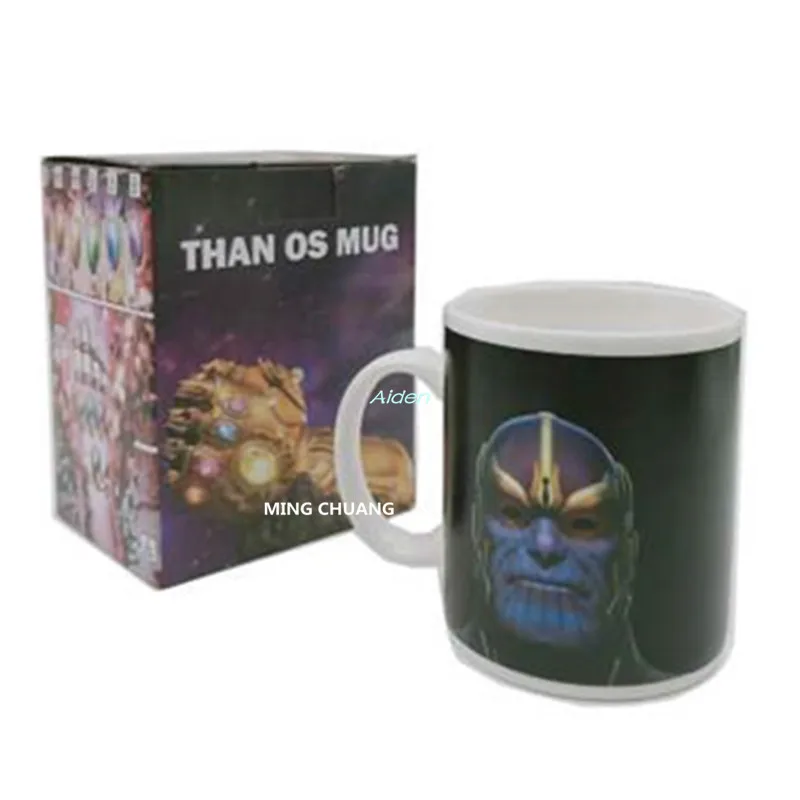 

3" Avengers: Endgame Thanos Infinite Jewel Gloves Cup Coffee Mug Ornaments PVC Action Figure Collectible Model Toy BOX 8CM B1954