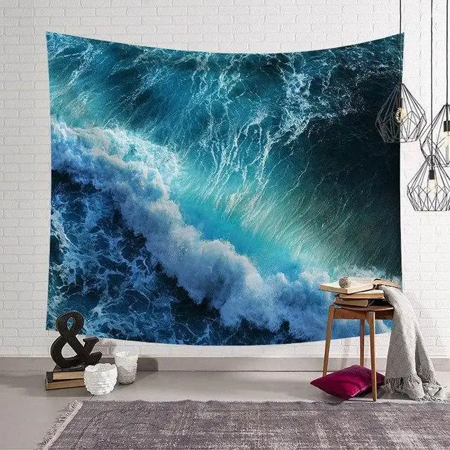 ROLLING SEA TAPESTRY Wall Hangingin Decorative Tapestries from Home & Garden on