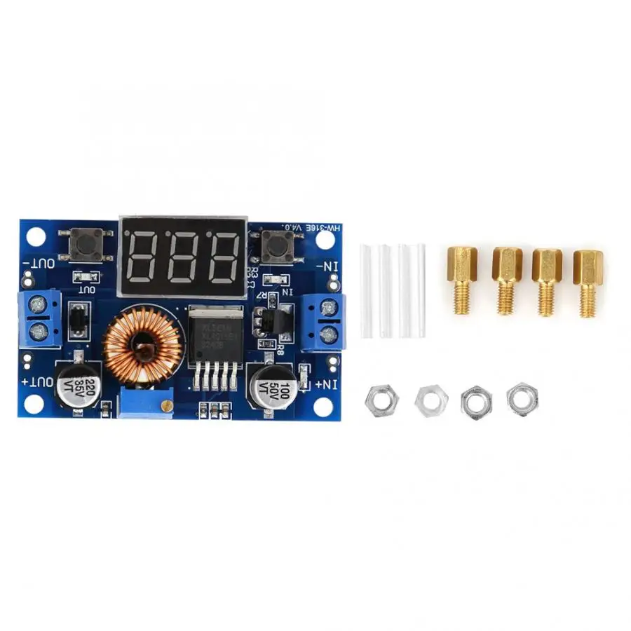 

grid tie inverter XL4015E 5A 75W DC-DC Adjustable Step-down Power Convert Module With Voltage Display micro inversor solar