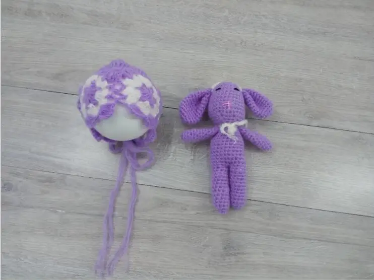 Винтажная шапка для животного и набор игрушек вязаная детская шапка куклы набивные игрушки вязаная шапка с оленями девочка или шапочка для мальчиков реквизит для новорожденных - Цвет: as photo