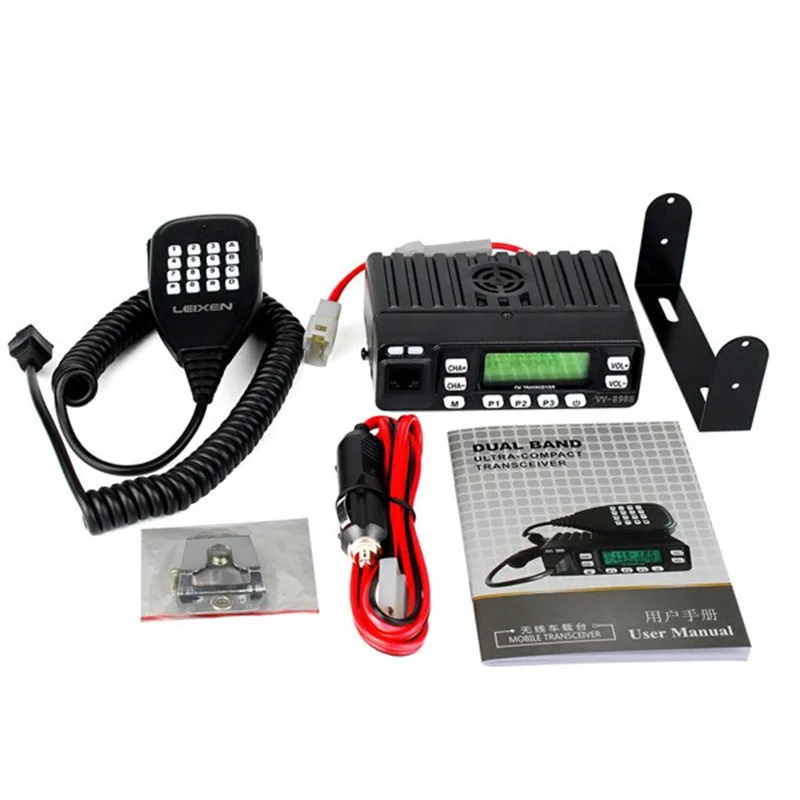 Профессиональный LEIXEN VV 898S VHF/UFH двухдиапазонный Мини Мобильный/автомобильный
