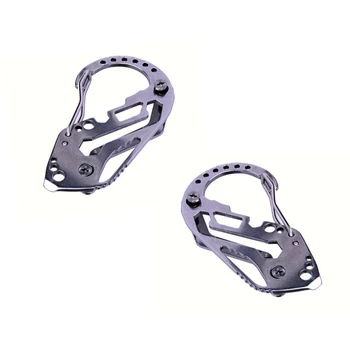 

Good Multifunctional Fast Hook Tool Guard Key Holder Stainless Steel Keychain Portable Key Chain Buckle Tool