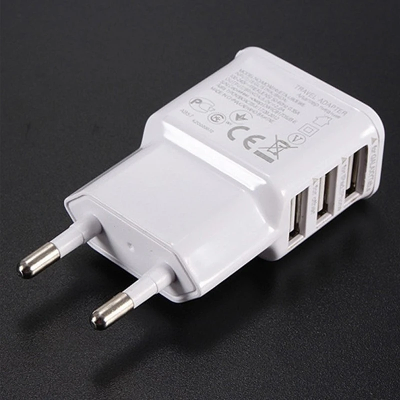 Сетевое зарядное устройство с 3 USB портами А|travel adapter|travel adapter usadapter us |