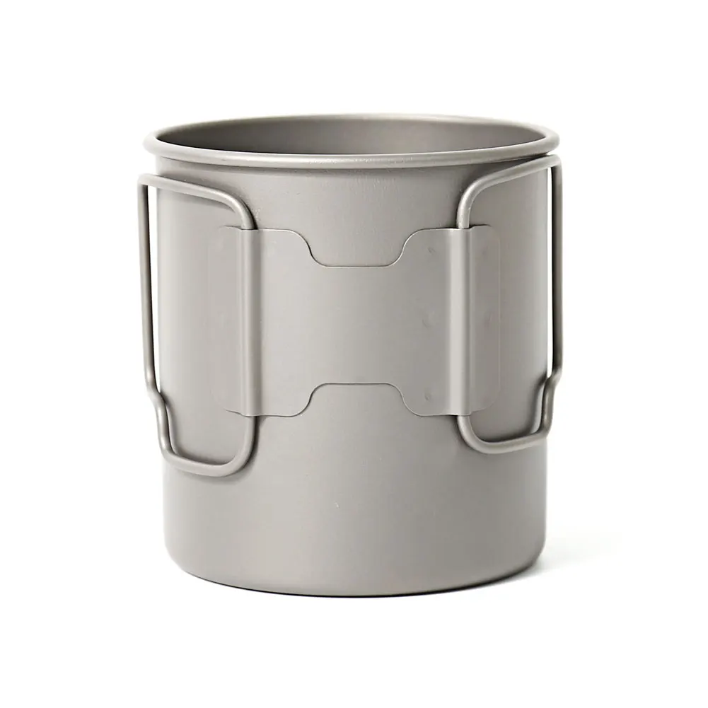 TOAKS CUP-450 Pure titanium Cup Ультралегкая уличная кружка без крышки и складной ручки походная посуда 450 мл 60 г