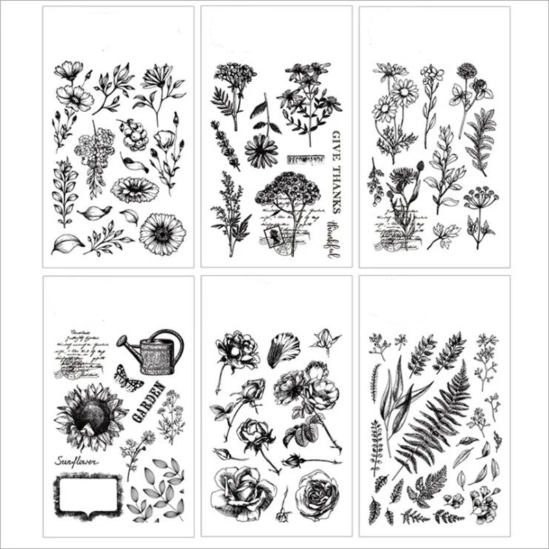 

ZFPARTY Flowers Transparent Clear Silicone Stamp/Seal for DIY scrapbooking/photo album Decorative card making