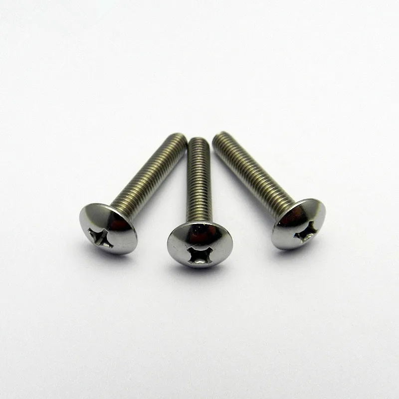 10PCS 304 Stainless Steel Cross Recessed Flat Head Machine Screw M4