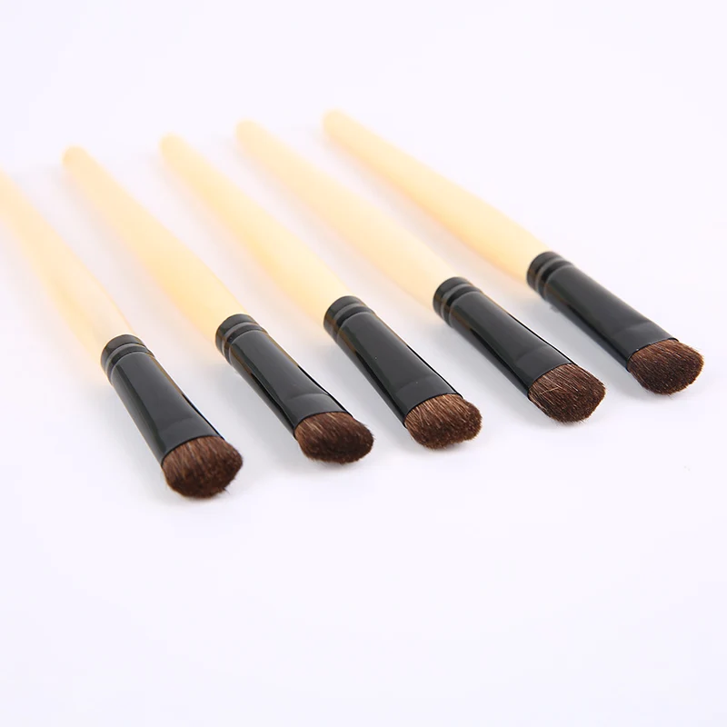 Punho de Madeira Pincéis de Maquiagem Mecolor Pônei Cavalo Cabelo Sombra Olho Beleza Cosméticos Escova Ferramentas Kit 3 Cheap Aplicador de sombra