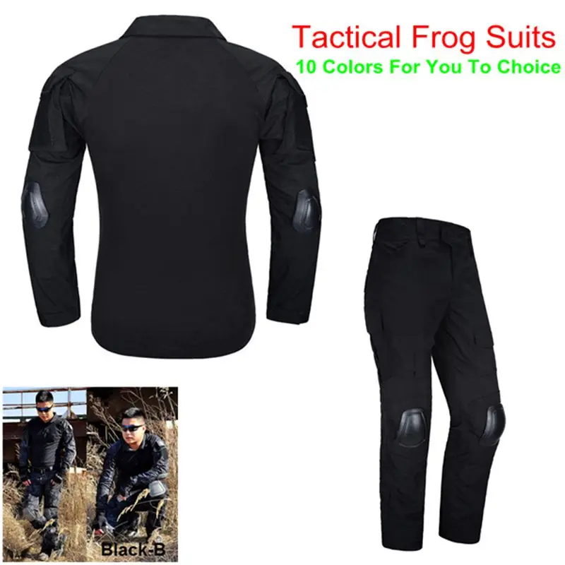 Camouflage Pants +Shirt Tactical Combat Army Uniform Camo Clothes Airsoft Hunting Military Suit With Detachable Elbow Pads Camouflage Pants +Shirt Tactical Combat Army Uniform Camo Clothes Airsoft Hunting Military Suit With Detachable Elbow Pads