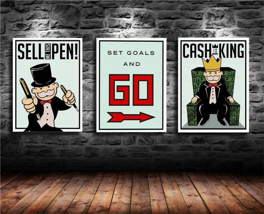 Alec Monopolys HD Wall Art Холст с печатью постера живопись декоративная картина для офиса