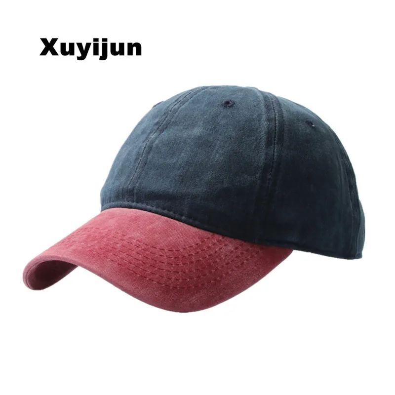XUYIJUN huesos Washed Denim Snapback sombreros otoño verano hombres mujeres gorra de béisbol Golf Sunblock Beisbol Casquette gorras de Hockey
