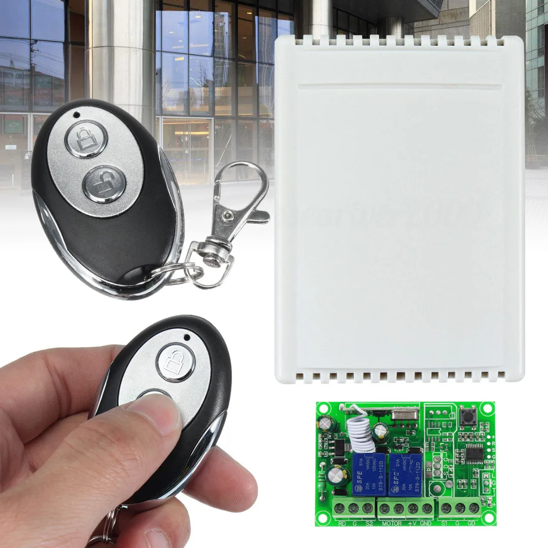 

Mayitr Universal 433mhz 12V Car Door Controller Wireless Remote Control Switch Kit Support Learning Code