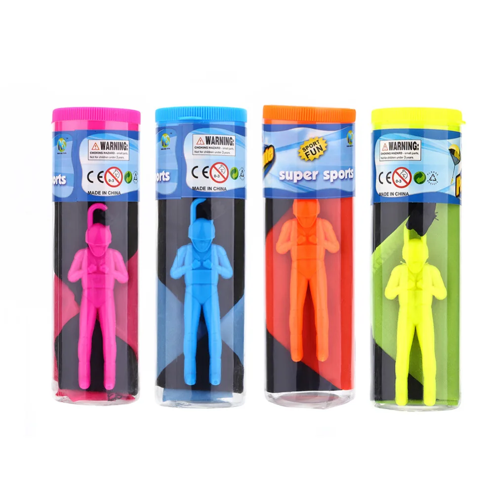 

Kids Mini Parachute Hand Throwing Parachute Toys For Children Fun Outdoor Games Solid Educational Parachute With Figure Play toy