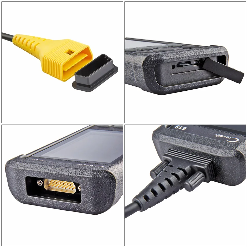 Оригинальный LAUNCH OBD2 Автомобильный сканер X431 Creader 619 OBD антиблокировочная система