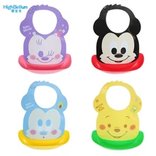 Новое поступление, детские нагрудники, водонепроницаемые Силиконовые Слюнявчики для кормления младенцев, Слюнявчики для новорожденных, фартуки с рисунком, детские слюнявчики из пищевого силикона