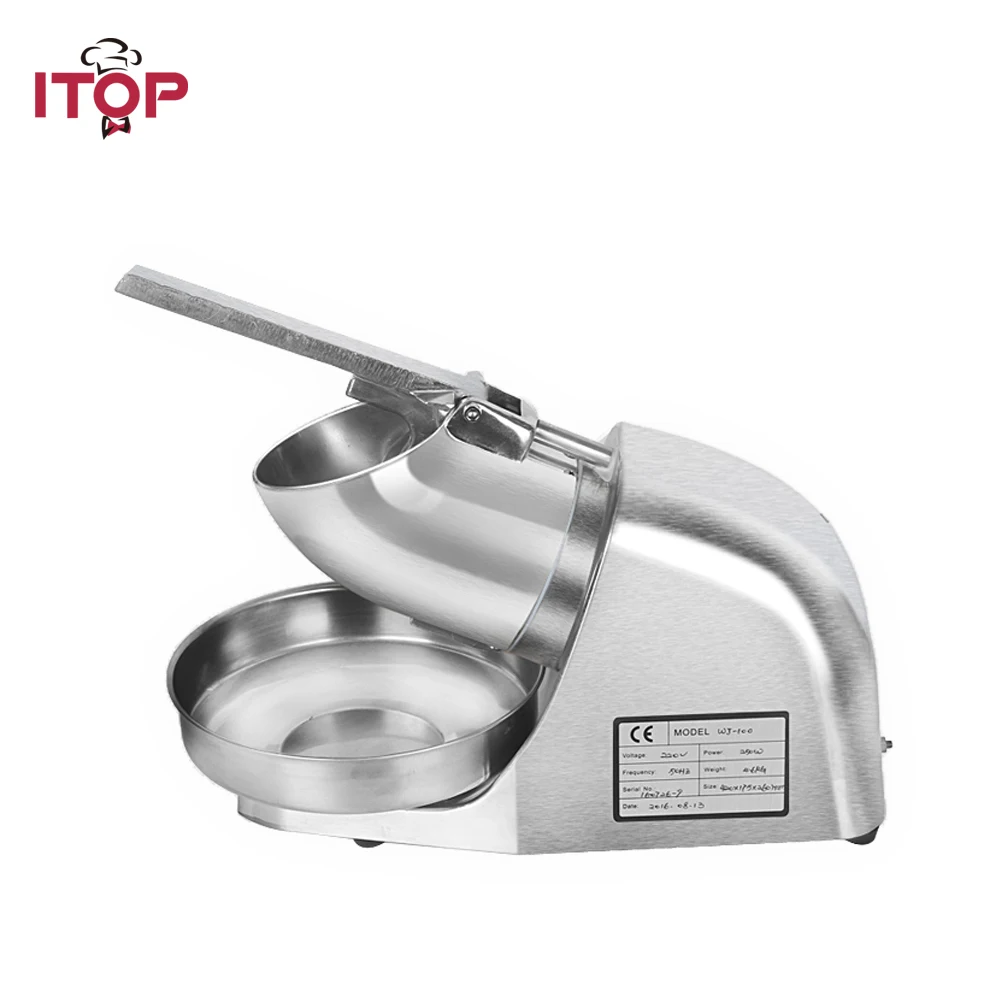 

ITOP Electric Ice Crushers Commercial Shavers Machine Snow Cone Block Stainless Steel Food Processors
