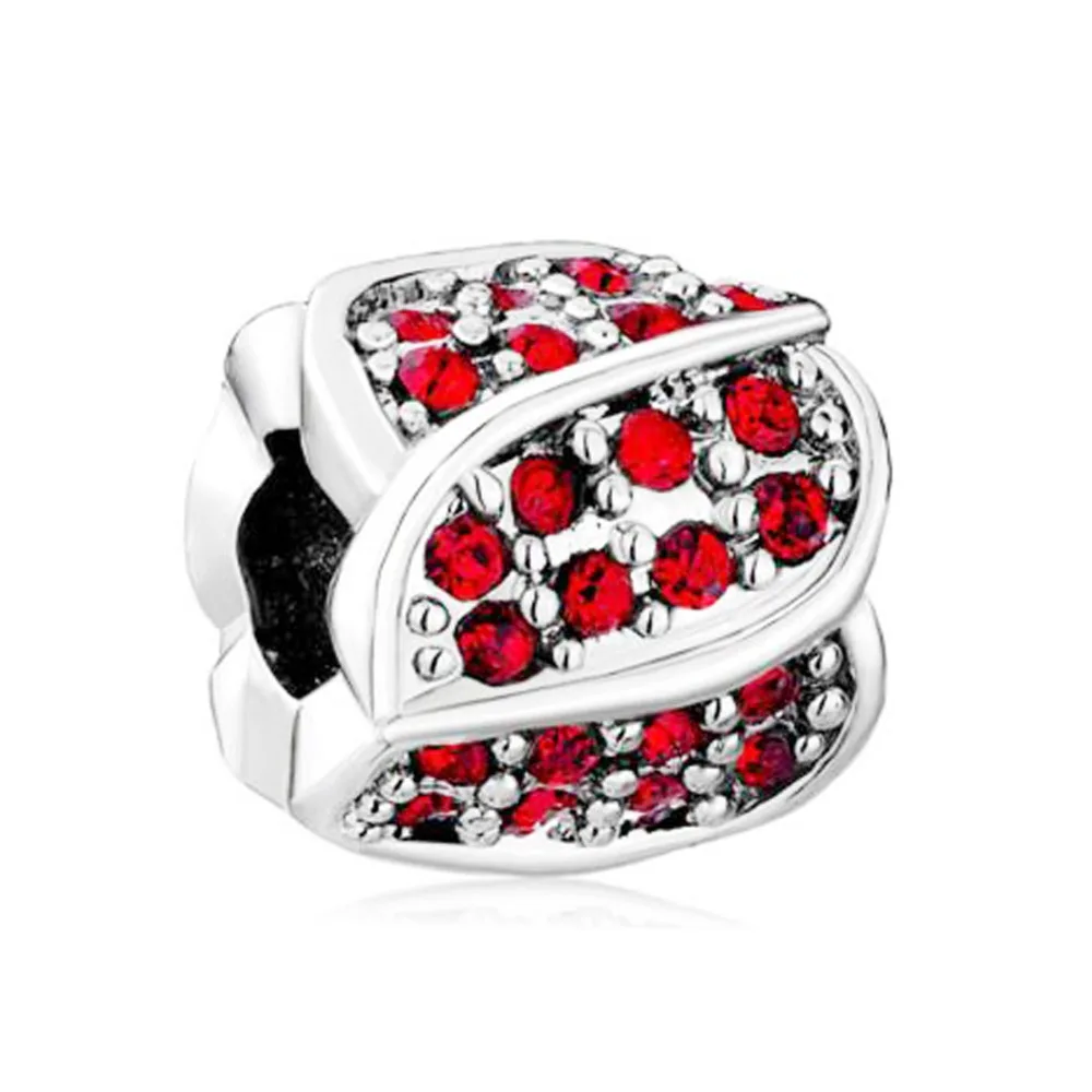Free shipping January Birthstone Floral European Bead Charms Bud Charm beads fit Pandora charm bracelet | Украшения и аксессуары