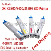 Для Okidata C3300 C3400 C3450 C3520 C3530 C3450 C3600 принтер Заправляемый картридж с тонером для Oki MC350 MC360 MC 350 360 Цвет тонер