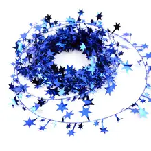 5m Hanging Star Pine Garland Christmas Tree Garland Decor 5 Colors Christmas Decoration Ornament