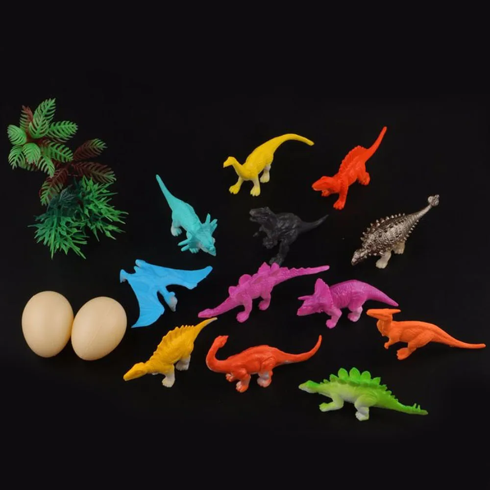 

16pcs/Lot Simulation Mini Dinosaur animal model figures home decor accessories Figurine Kids Gift toys