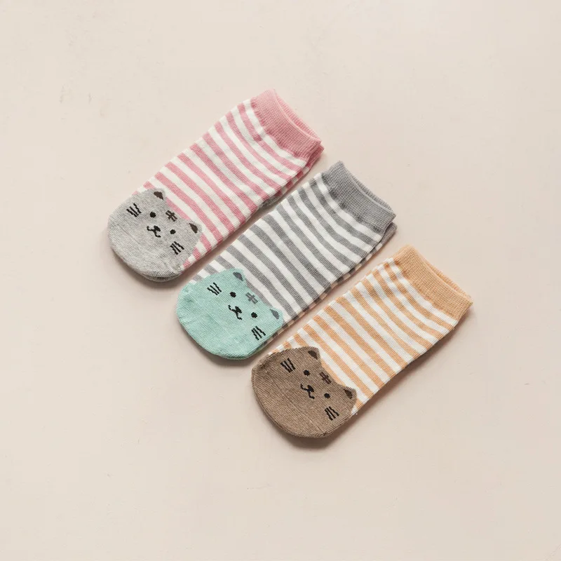 3 Pairs/Lot Children Socks Cotton Lion Animal Cartoon Breathable Mid Tube Cute Socks for Kids Baby Boys Girls Free Shipping 