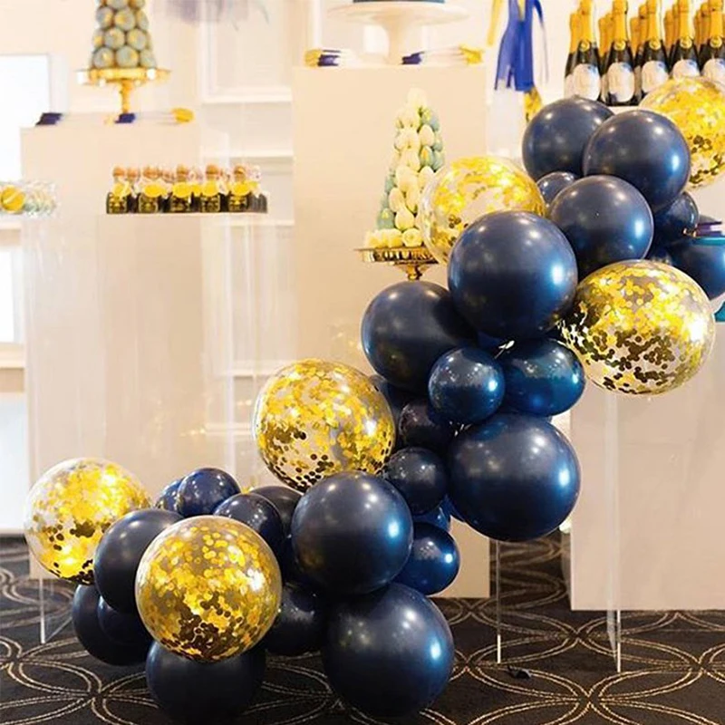 

10pcs/lot Dark Blue Balloon Navy Blue Latex Balloons Wedding Birthday Party Decorations Party Supplies Kids Toys Globos