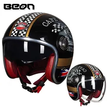 BEON casco vintage scooter casco aperto del fronte del casco moto croce vintage casque moto Casque Casco Capacete Helly Retro del Casco