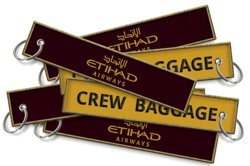 EM-2617 ETIHAD AIRWAYS-Crew Baggage Keyrings X22
