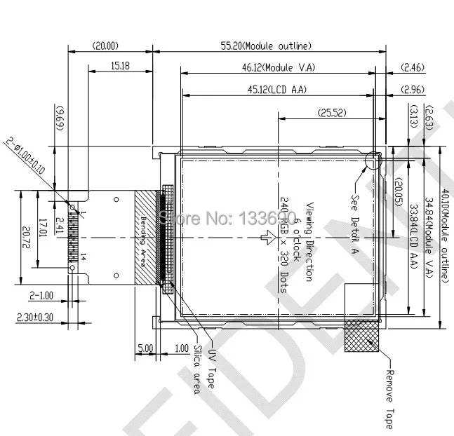 Совместим с TM022HDH26 2,2 дюймов TFT ЖК-дисплей lcm экран QVGA 240(RGB)* 320 последовательный интерфейс SPI 320x240 пикселей для raspberry pi