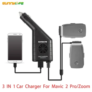 

Sunnylife mavic 2 3 in 1 Dual Battery Charger Remote Controller charger with USB Car Charger for DJI MAVIC 2 PRO & ZOOM Drone