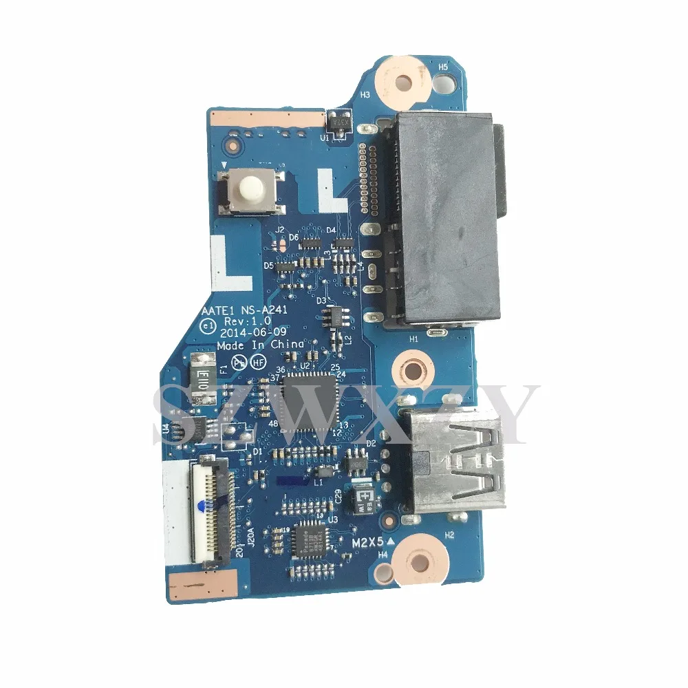 Reboto Оригинал для Lenovo E555 USB плата переключателя кнопки питания AITE1 NS-A241 Полная