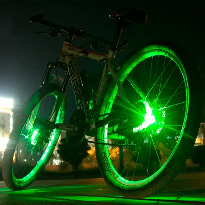 Bicycle Light 3 Modes USB Rechargeable Colorful Reflector Bicycle Wheel