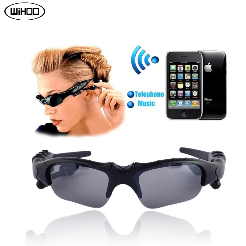 WiHoo Sunglasses Bluetooth Headset Wireless Sports Headphones Sunglass