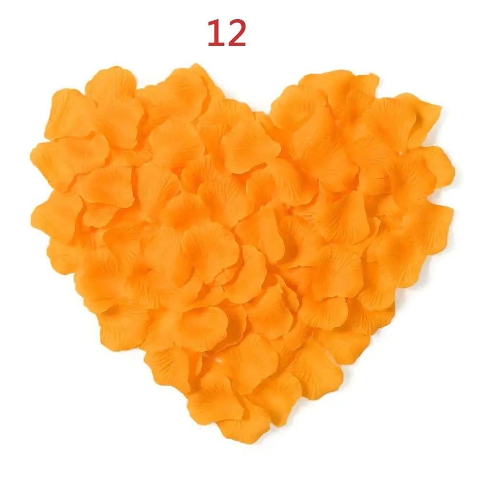 Rose Petals Wedding Accessories 1000 pieces / lot Cheap Petalas Artificiais Rose Petals Flowers Wedding Decoration Beautiful - Цвет: 1000 pieces orange