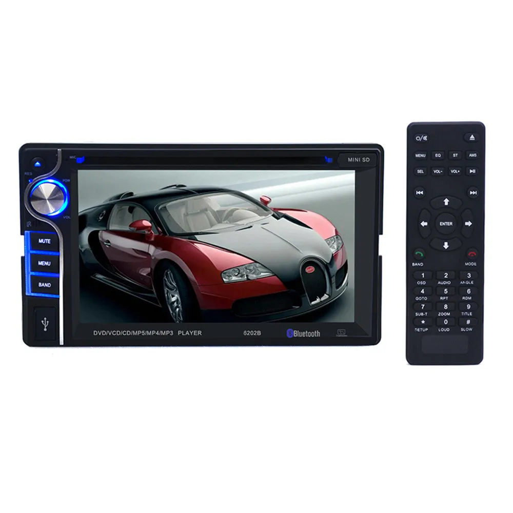 Discount Car Multimedia Player Double 2 Din 6.2 In Dash Stereo Car DVD CD Player Bluetooth Radio universal Car Radio #G10 16
