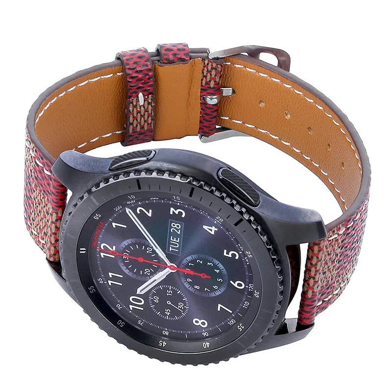 Laforuta 22 мм кожаный ремешок для часов Samsung Gear S3 Frontier Bnad классический Ремешок Браслет
