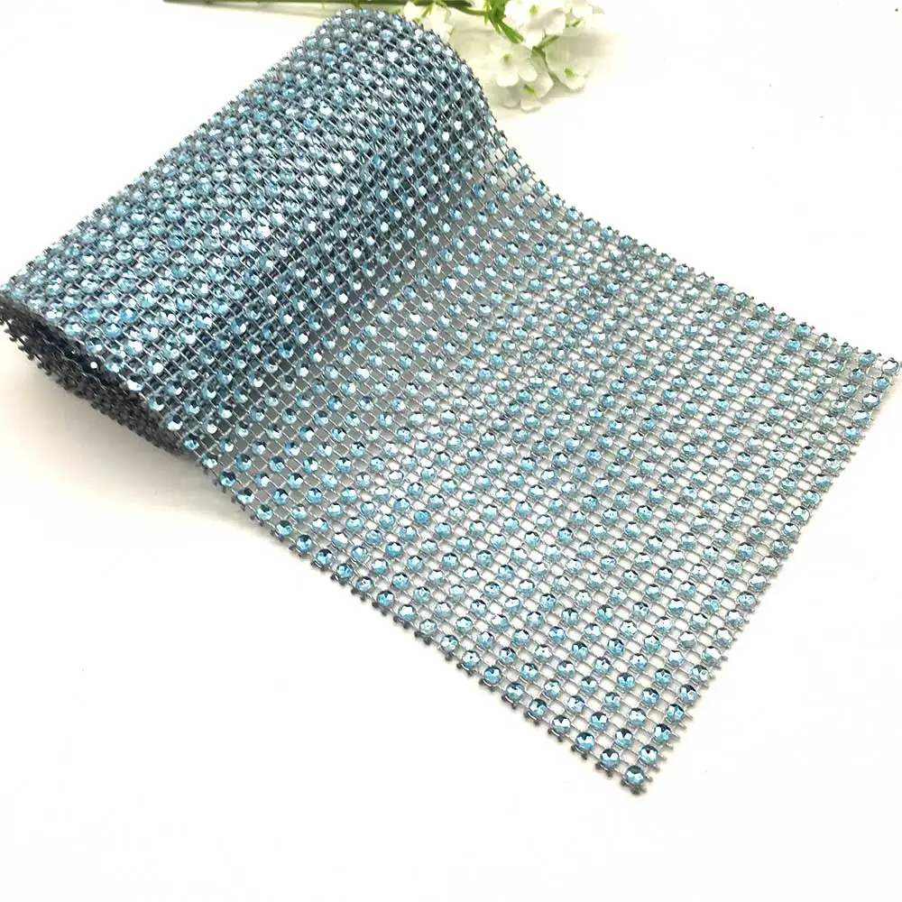 Promotion 12cm Width 91.5cm Bling Diamond mesh Roll event unicorn party birthday Wedding DIY Decorations Wrap Crystal Ribbon - Цвет: 5