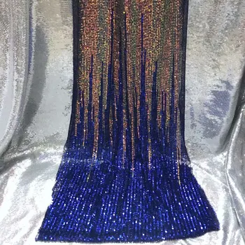 

NEW African Lace Fabric 2019 High Quality Lace Sequins Fabric French Nigerian Lace Fabric 3d Embroidery Wedding Lace