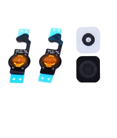 50 шт./лот для iphone 5 5G home кнопочная клавиатура меню + гибкий кабель держатель