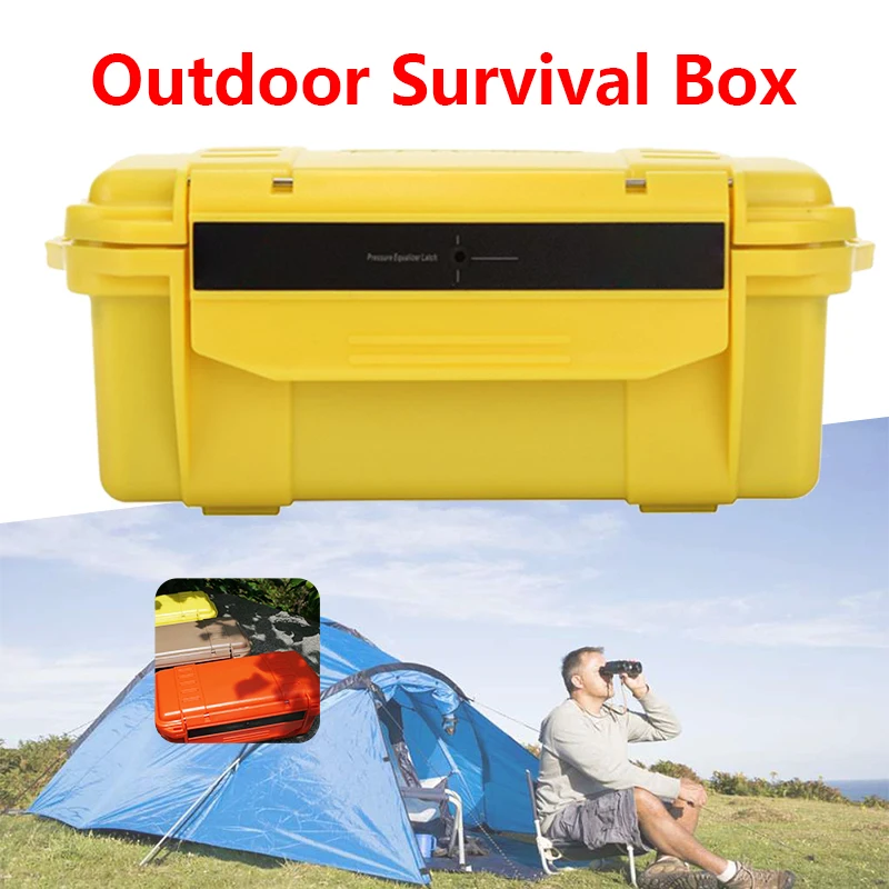 Waterproof ABS Sealed Waterproof Dry Box Safety Equipment Case Portable Tool Outdoor Survival