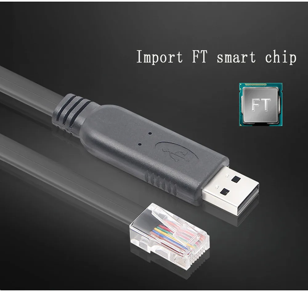 1,8 м USB к RJ45 Cisco маршрутизатор консоль 6 футов 1,8 м кабель с FTDI чип для чипа конвертер USB консольный кабель