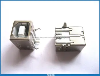 

20 Pcs USB 2.0 Connector Female Type B Replacement Solder Port 4 Printer Use