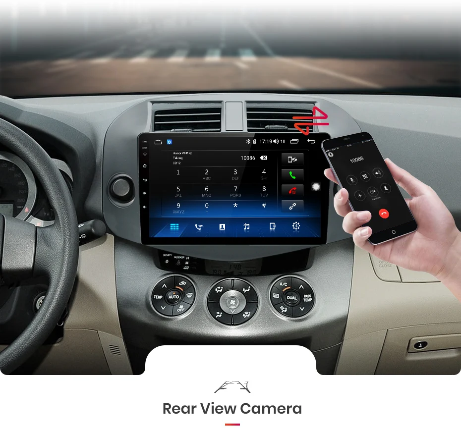 Cheap Junsun V1pro 4G+64G CarPlay Android 9.0 For Toyota RAV4 2005-2013 Car Radio Multimedia Video Player Navigation GPS RDS 2 din dvd 15