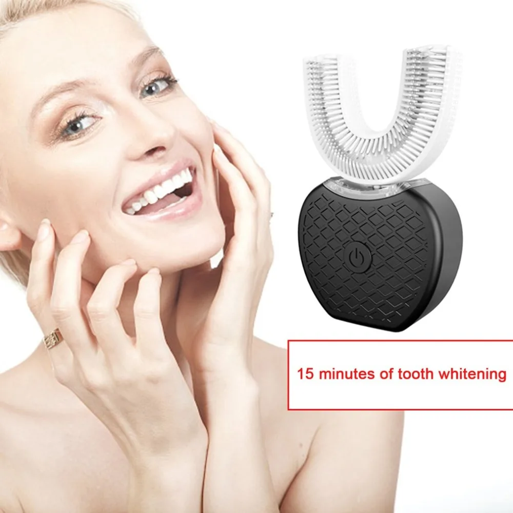 

Portable Intelligent Cold Light Automatic Ultrasonic Vibration Electric Toothbrush Teeth Whitening Beauty Instrument USB Charge