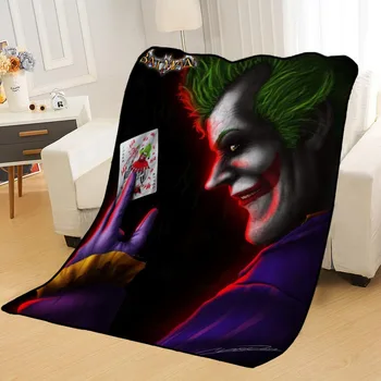 

Personalized Blankets Custom The Joker Blankets Soft TR DIY Your Picture Decoration Bedroom Throw Rug Travel Blanket