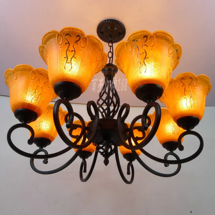 FREE SHIPPING EMS 8HEAD Fashion lamps antique lamp light meal living room Pendant Lights bedroom lamp project light Pendant LAMP