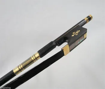 

1pcs powerful plaid black Carbon fiber viola bow 4/4,black hair #893
